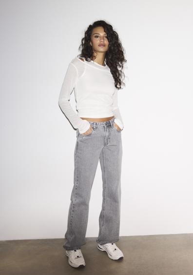 Stradivarius Прямые джинсы с низкой посадкой