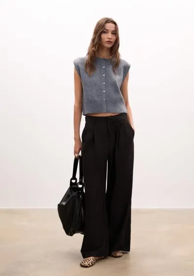 Трикотажный жилет с подплечниками- Заказать в России