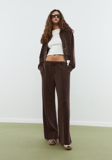 Stradivarius Толстовка на молнии из мягкой ткани