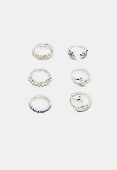 Набор из 5 колец «Море»- Заказать в России