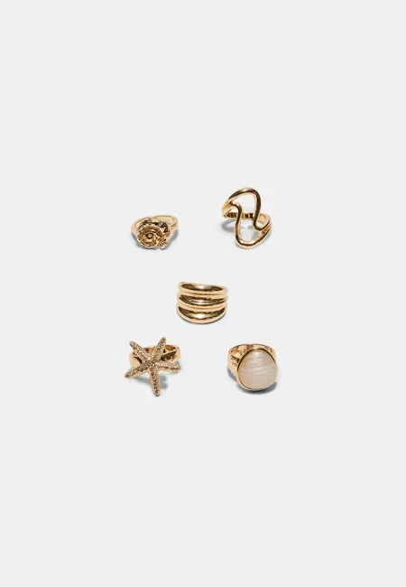 Набор из 5 колец «Море»- Заказать в России