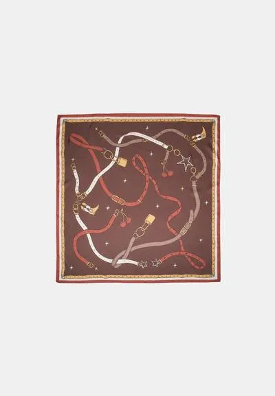 Платок с принтом в виде замков- Заказать в России