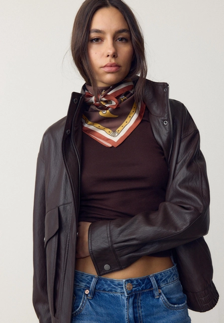 Stradivarius Платок с принтом в виде замков