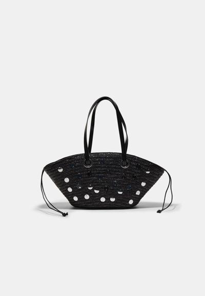 Сумка-корзина с пайетками- Заказать в России