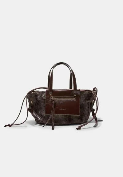 Сумка-корзина кроссбоди с эффектом кроше- Заказать в России