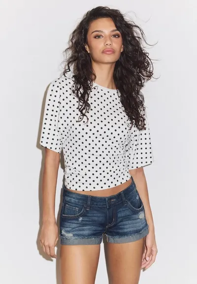 Джинсовые шорты со звездами- Заказать в России