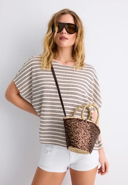 Мини-сумка с пайетками