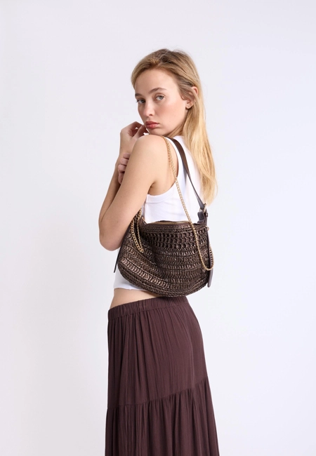 Stradivarius Мини-сумка кроше на плечо купить с доставкой.