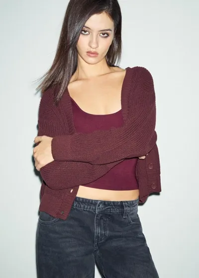 Вязаный кардиган на пуговицах- Заказать в России