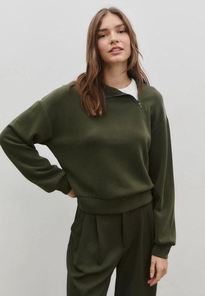 Stradivarius Толстовка с боковой молнией, мягкая на ощупь