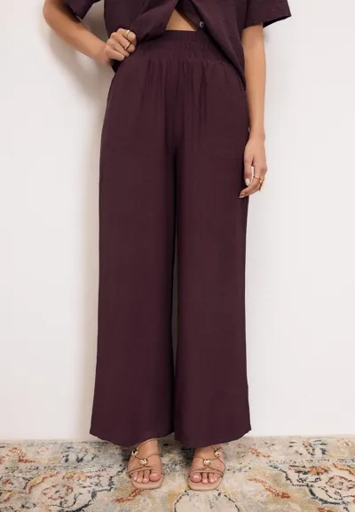 Брюки палаццо с широким поясом- Заказать в России