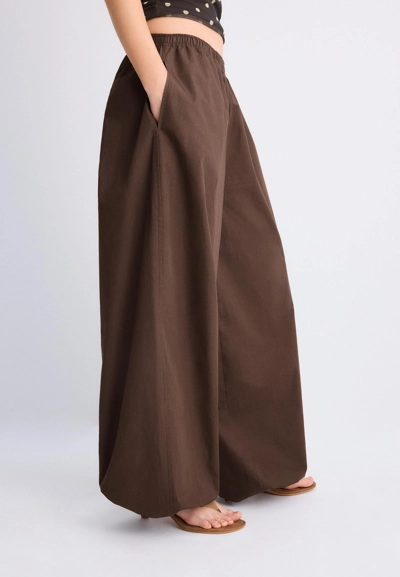 Объемные брюки из поплина- Заказать в России