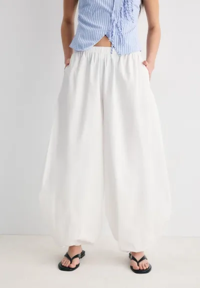 Объемные брюки из поплина- Заказать в России