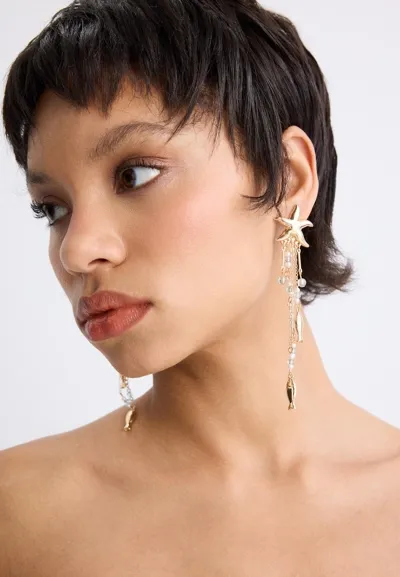 Серьги-каскады со звездами- Заказать в России