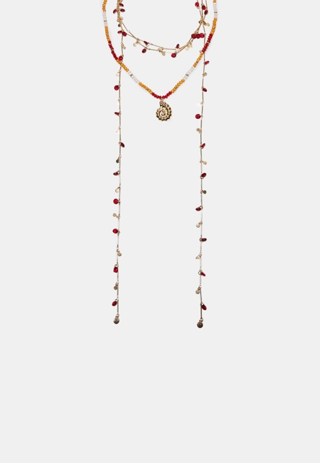 Stradivarius Набор из 2 колье с ракушкой