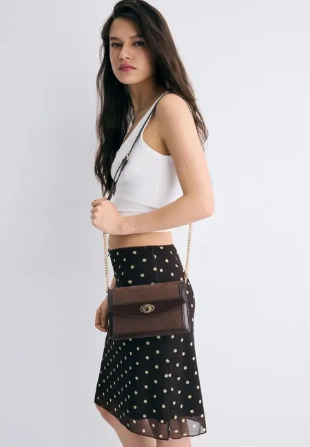 Комбинированная сумка через плечо- Заказать в России