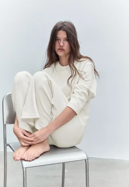 Stradivarius Трикотажная футболка с круглым вырезом