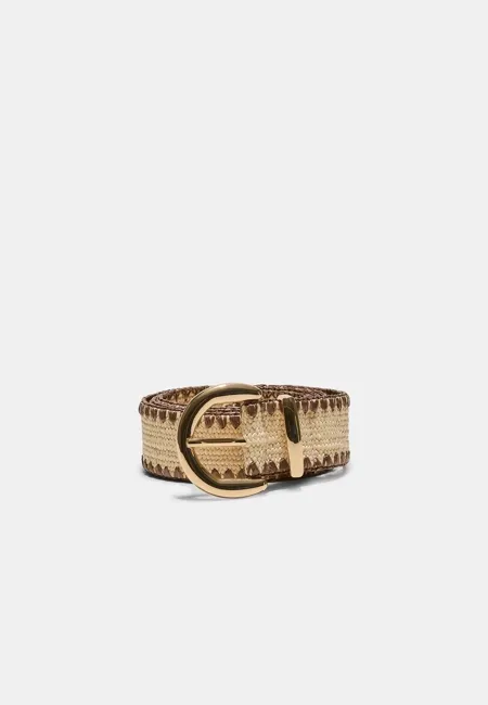 Ремень из рафии с отстрочкой- Заказать в России