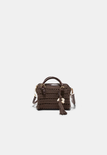 Stradivarius Круглая сумка-тоут крючком