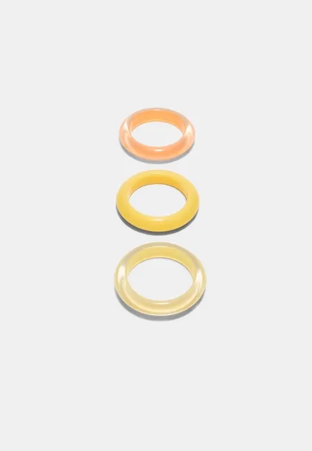 Набор из 3 браслетов из блестящего ацетата- Заказать в России