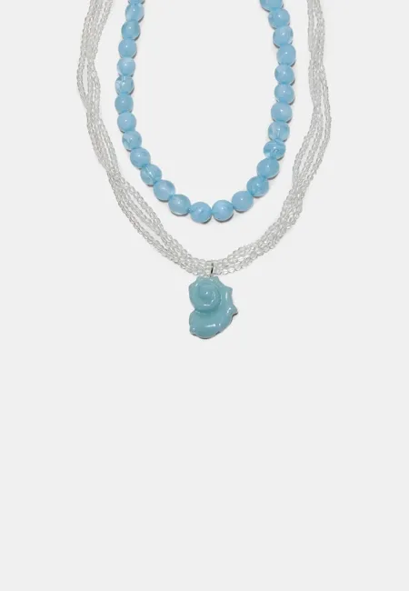 Набор из 2 ожерелий с бусинами и ракушками- Заказать в России