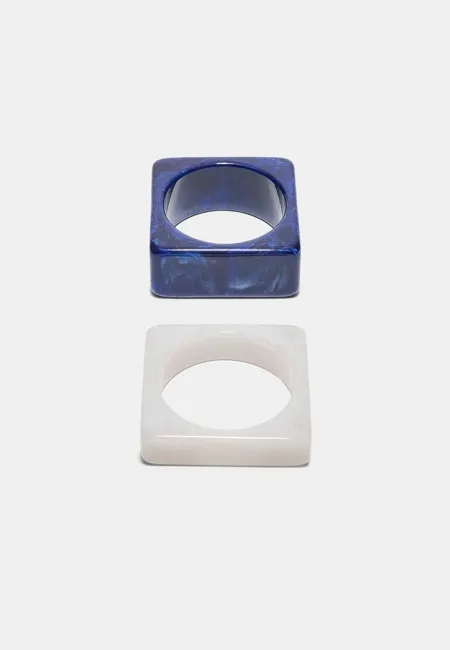 Набор из 2 квадратных браслетов- Заказать в России