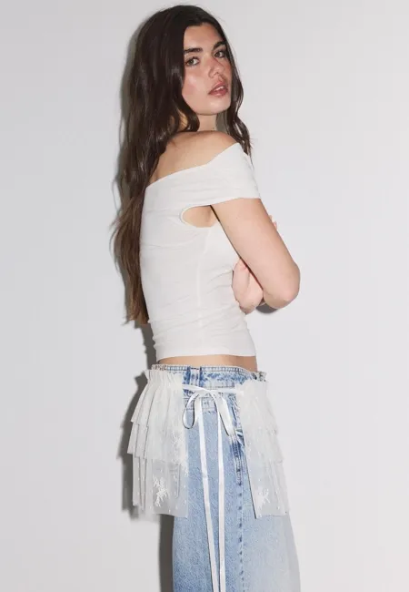 Юбка парео из кружева