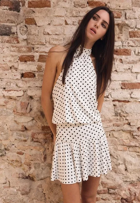 Платье с горловиной халтер- Заказать в России