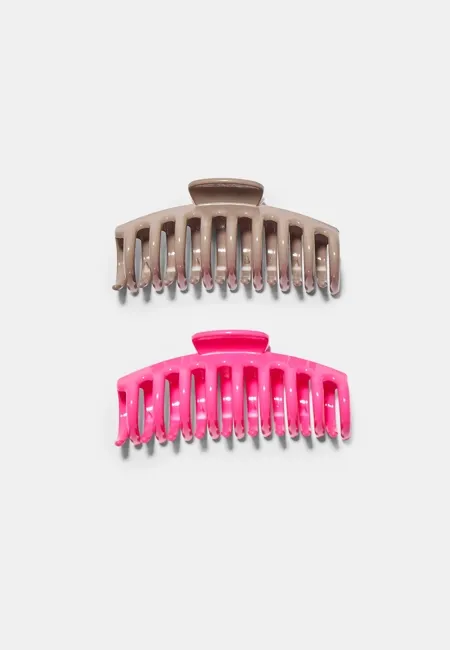 Набор из 2 больших заколок с мягким покрытием- Заказать в России