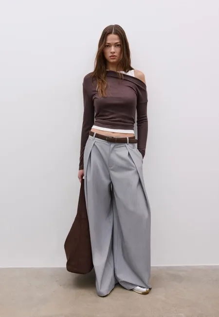 Асимметричная двойная футболка