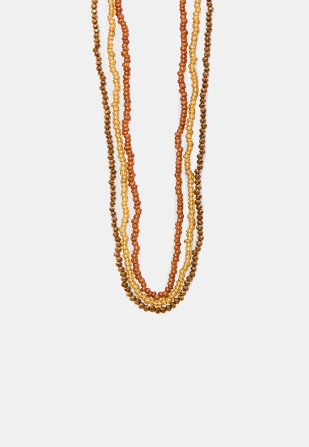 Stradivarius Многослойное колье из бисера