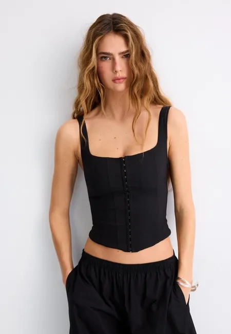 Топ-корсет на бретелях