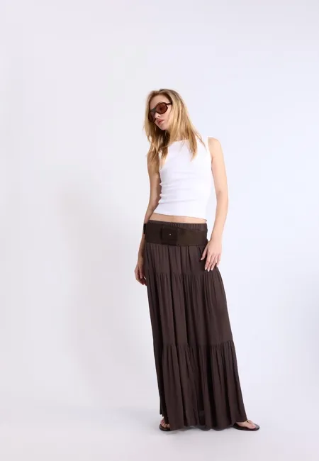 Юбка миди в стиле бохо- Заказать в России