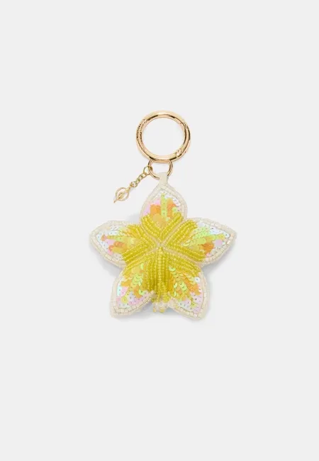 Брелок с бисерным цветком-подвеской- Заказать в России