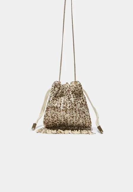 Сумка через плечо с бисером- Заказать в России