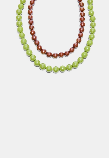 Stradivarius Набор из 2 ожерелий с бусинами купить с доставкой.