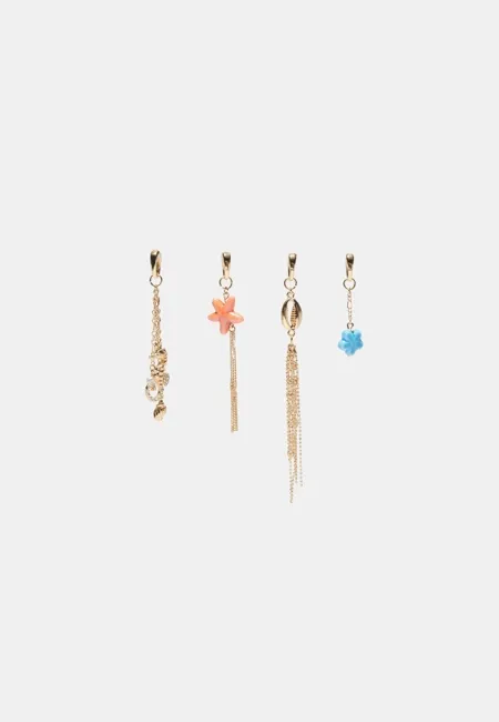 Набор из 4 подвесок для бикини «Морская звезда»