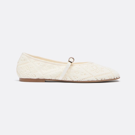Stradivarius Балетки из кроше с пряжкой