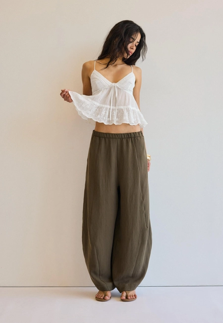 Stradivarius Брюки BARREL из лиоцелла