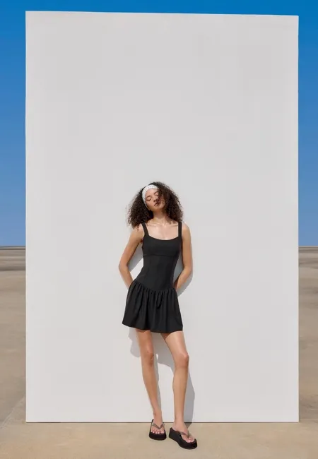 Stradivarius Комбинезон-платье мини