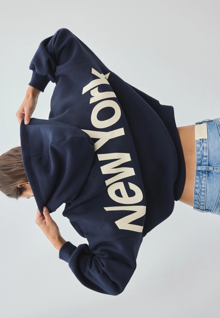 Stradivarius Толстовка оверсайз с принтом
