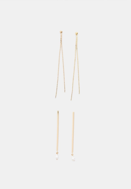 Stradivarius Набор из 2 пар длинных серег