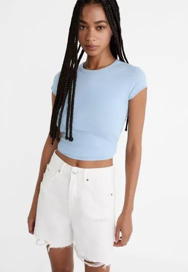 Длинные джинсовые шорты D93- Заказать в России