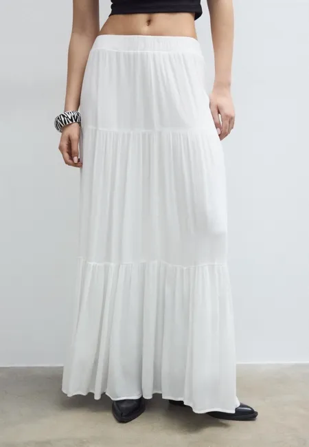 Юбка миди в стиле бохо