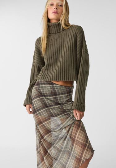 Stradivarius Свитер с высоким воротником