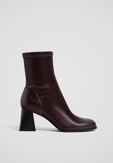 Stradivarius Ботильоны на широком каблуке