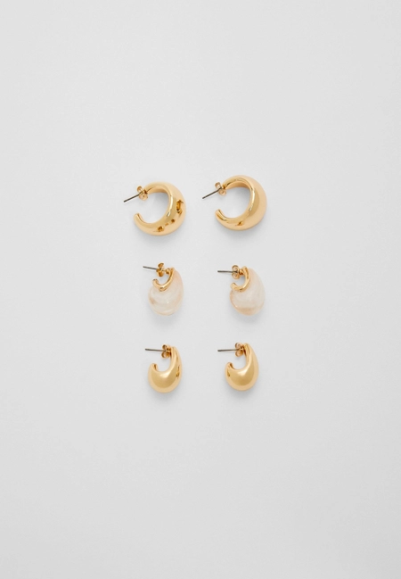 Набор из 3 миниатюрных серег- Заказать в России