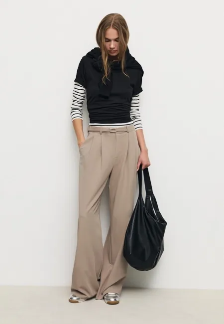 Широкие брюки с пряжкой- Заказать в России