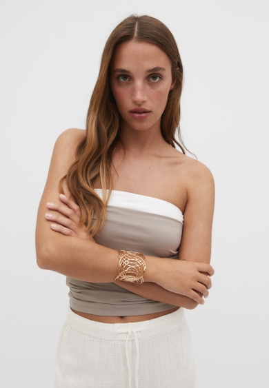 Stradivarius Жесткий браслет волнистой формы