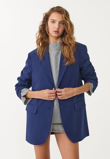 Stradivarius Блейзер оверсайз с карманами